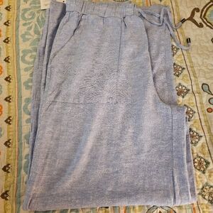 Cable & Gauge Light Blue Wide Leg Pants Size Large, New With Tags